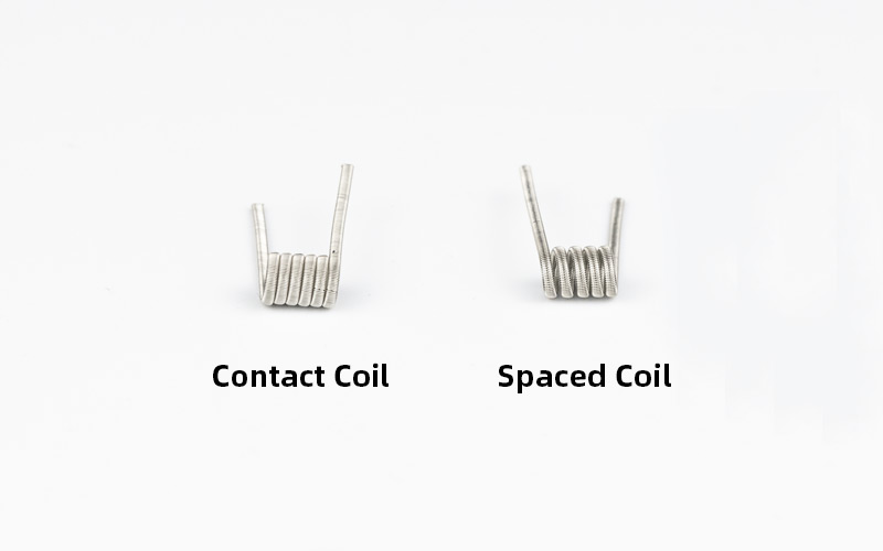 Spacing between contact coil vs spaced coil